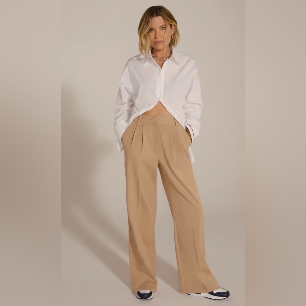 NWOT Favorite Daughter Beige Wide Leg Pants